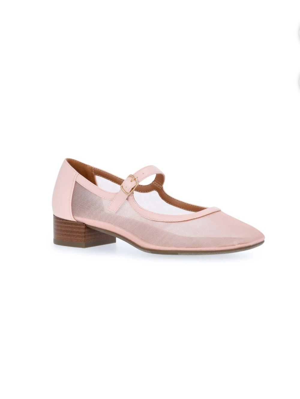 Free Assembly Pink Mesh Mary Jane Shoes Block Heel Size 9 New With Tag